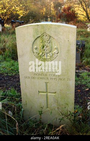 Commonwealth War Grab, Blackburn Friedhof. Stockfoto