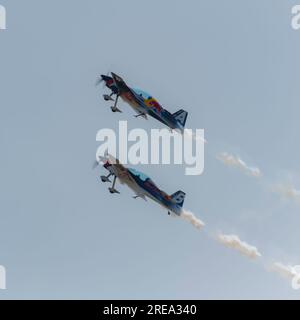 Flying Bulls auf der Pardubice Air Show 2023 in Pardubice, Tschechische Republik Stockfoto