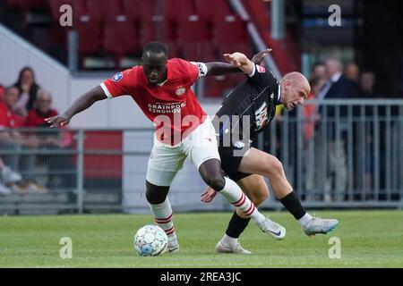 Eindhoven, Niederlande. 26. Juli 2023. EINDHOVEN, NIEDERLANDE - JULI 26: Während des Vorsaison-Freundschaftsspiels zwischen PSV und dem FC Eindhoven im Philips Stadion am 26. Juli 2023 in Eindhoven, Niederlande (Foto von Jeroen Meuwsen/Orange Pictures). Guthaben: Orange Pics BV/Alamy Live News Stockfoto