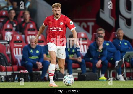 Eindhoven, Niederlande. 26. Juli 2023. EINDHOVEN, NIEDERLANDE - JULI 26: Während des Vorsaison-Freundschaftsspiels zwischen PSV und dem FC Eindhoven im Philips Stadion am 26. Juli 2023 in Eindhoven, Niederlande (Foto von Jeroen Meuwsen/Orange Pictures). Guthaben: Orange Pics BV/Alamy Live News Stockfoto