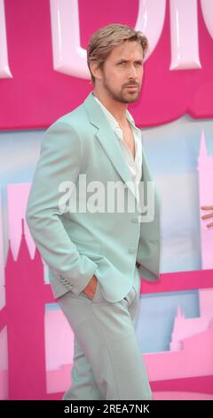Foto muss gutgeschrieben werden ©Alpha Press 078237 12/07/2023 Ryan Gosling bei der Barbie European Movie Premiere in London Stockfoto