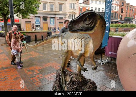 Derby Dinosaurs - Cathedral Quarter 2023 Stockfoto