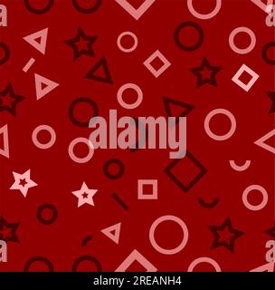 Abstrakte geometrische Muster. Nahtlose Muster, abstrakte geometrische Formen Stock Vektor