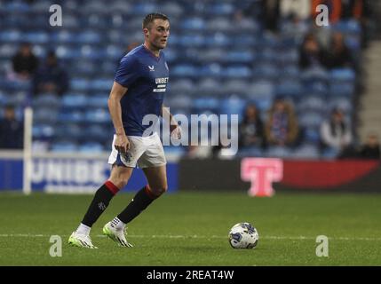 Glasgow, Großbritannien. 26. Juli 2023. John Souttar von Rangers während des Fußballspiels zwischen Rangers und Olympiacos im Ibrox Stadium in Glasgow, Schottland. (Foto: Sports Press Photo/Sports Press Photo/C - FRIST VON EINER STUNDE - FTP NUR AKTIVIEREN, WENN BILDER WENIGER ALS EINE STUNDE ALT sind - Alamy) Guthaben: SPP Sport Press Photo. Alamy Live News Stockfoto