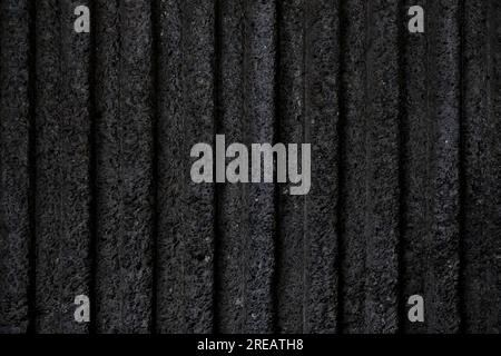 Perfekter leerer Betonhintergrund mit Textur breiter grauer Streifen. Stockfoto