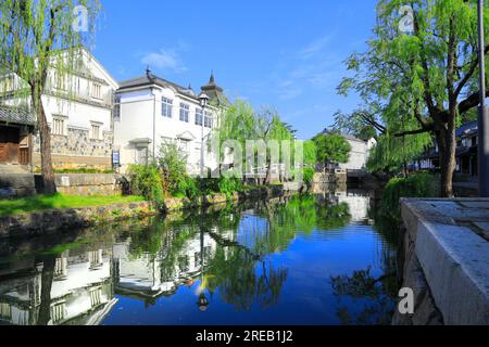 Kurashiki Bikan Historische Gegend am Morgen Stockfoto