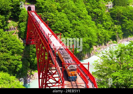 Kurobe Gorge Railway Stockfoto