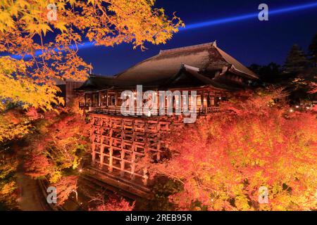 Kiyomizu-Tempel im Herbstlaub Stockfoto