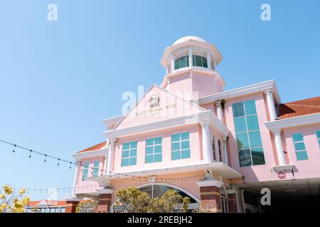 Penang, Malaysia - 5. Juli 2023 : Georgetown Swettenham Pier Kreuzfahrthafen Stockfoto