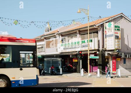 Penang, Malaysia - 5. Juli 2023 : Georgetown Market Street Stockfoto