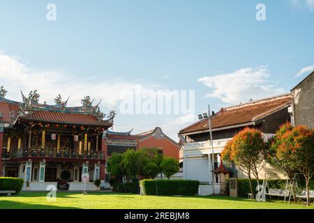 Penang, Malaysia - 5. Juli 2023 : Georgetown Cheah Kongsi Tempel Stockfoto