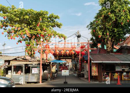 Penang, Malaysia - 5. Juli 2023 : Georgetown Chew Jetty Stockfoto