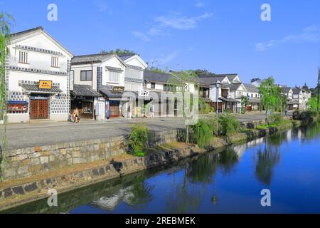 Kurashiki Bikan Historische Gegend am Morgen Stockfoto