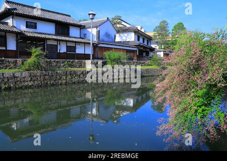 Kurashiki Bikan Historische Gegend am Morgen Stockfoto