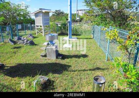 Akiyoshidai Regional Weather Observatory (Regionales Wetterbeobachtungszentrum Akiyoshidai) Stockfoto