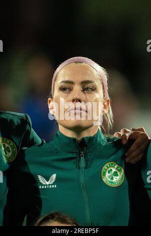 Perth, Aus. 26. Juli 2023. Perth, Australien, Juli 26. 2023: Portrait von Denise O'Sullivan (10 Republik Irland) während des 2023 Fußballspiels der FIFA Womens World Cup Group B zwischen Kanada und der Republik Irland im Perth Rectangular Stadium (HBF Park) in Perth, Australien. (NOE Llamas/SPP) Guthaben: SPP Sport Press Photo. Alamy Live News Stockfoto