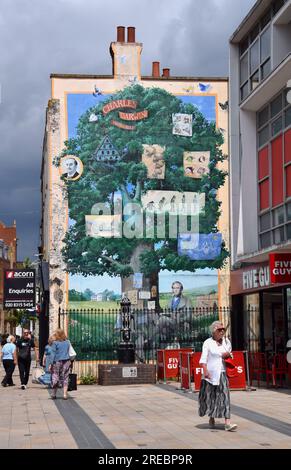 Die südLondoner Stadt Bromley in Kent an einem Sommertag. Stockfoto