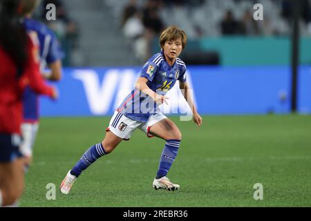 Dunedin, Neuseeland. 26. Juli 2023. Honoka HAYASHI (JPN), 26. Juli 2023 - Fußball : #16 Honoka HAYASHI of Japan läuft während des FIFA Womens World Cup Australia & Neuseeland 2023 Group C Match zwischen Japan und Costa Rica im Dunedin Stadium in Dunedin, Neuseeland. Kredit: AFLO/Alamy Live News Stockfoto