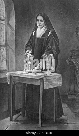 Theresien von Lisieux, 2.1.1873 - 30,9.1897, französische Nonne, Heilige, als Sakramentär, ADDITIONAL-RIGHTS-CLEARANCE-INFO-NOT-AVAILABLE Stockfoto