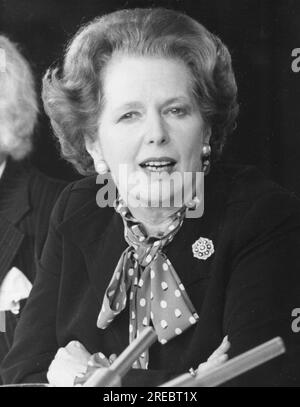 Thatcher, Margaret Hilda, 13.10.1925 - 8,4.2013, britischer Politiker (Cons.), ADDITIONAL-RIGHTS-CLEARANCE-INFO-NOT-AVAILABLE Stockfoto
