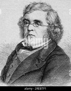 Thackeray, William Makepeace, 18.7.1811 - 24.12.1863, britischer Schriftsteller, Holzgravierung, Später im 19. Jahrhundert MUSS DAS URHEBERRECHT DES KÜNSTLERS NOCH NICHT GEKLÄRT werden Stockfoto