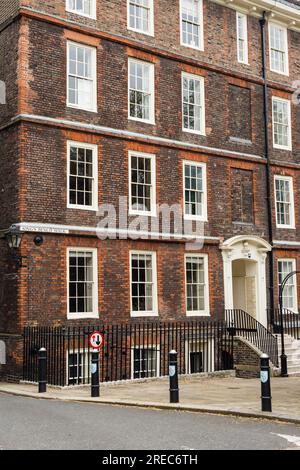 King's Bench Walk, Inner Temple, Barristers' Chambers Building, London, Großbritannien Stockfoto