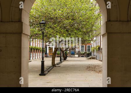 Pump Court, Temple, Inns of Court, London, Großbritannien Stockfoto