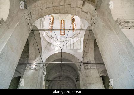 12.-Cantury Church of the Intercession on the Nerl in der russischen Region Wladimir. UNESCO-Weltkulturerbe. Stockfoto