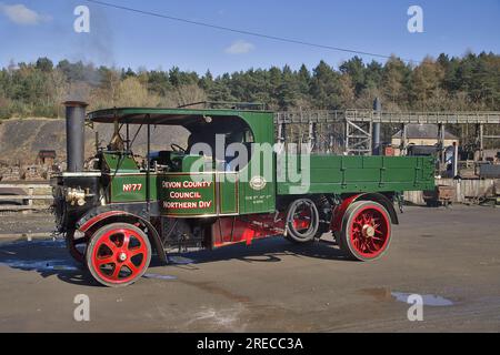 Garrett Steam Waggon Beamish Steam Weekend Stockfoto