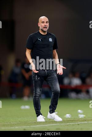 Nationalstadion, Tokio, Japan. 26. Juli 2023. PEP Guardiola Head Coach (Manchester City), 26. Juli 2023 - Fußball/Fußball : Freundschaftsspiel zwischen dem FC Bayern München 1-2 Manchester City im Nationalstadion, Tokio, Japan. Kredit: AFLO/Alamy Live News Stockfoto