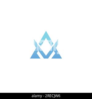AV-Logo-Design. Am-Logo. VA-Symbol Stock Vektor