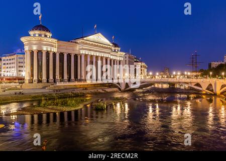 Archäologisches Museum der Republik Mazedonien in Skopje, Nordmazedonien Stockfoto