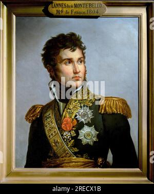 Portrait de Jean Lannes, duc de Montebello (1769-1809) marechal d'Empire Copie de Volpeliere d'apres le Portrait en Bitten de Lannes par Gerard - Paris - Musee de l'Armée Stockfoto