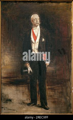 Esquisse pour le portrait en sladdu President Felix Faure (1841-1899). Peinture de Leon Bonnat (1833-1922), huile sur toile, 19e siecle. Musée Bonnat, Bayonne (Frankreich). Stockfoto