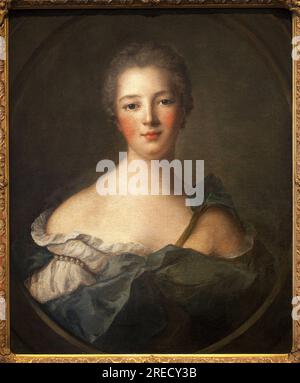 Jeanne Antoinette Poisson, Marquise de Pompadour (1721-1764) - Peinture de l'Atelier de Jean Marc (Jean-Marc) Nattier (1685-1766), Huile sur toile, Art francais 18e Siecle - Pret du Musee national des Chateaux de Versailles et de Trianon au Musee des Beaux Arts d'Orleans Stockfoto