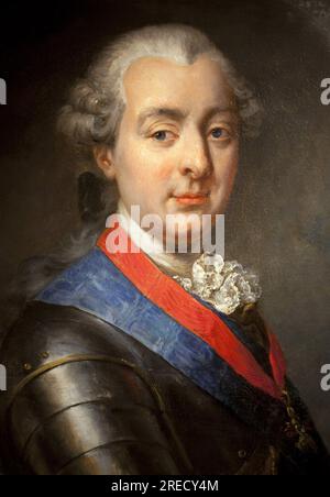 Portrait de Louis Jean Marie de Bourbon, duc de Penthievre (1725-1793), Grand amiral et mecene. Peinture de Jean Pierre Franque (1774-1860), huile sur toile, 1839. musée de Port Louis. Stockfoto