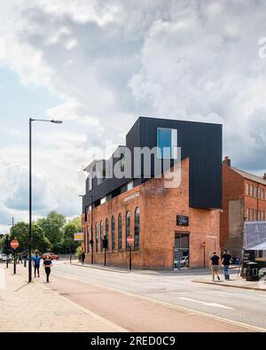 Sheffield, England - Renovierung der Shoreham Street durch Project Orange Stockfoto