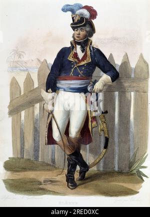 Jean Baptiste Kleber (1753-1800), General francais - in "Le Plutarque Francais', Editionen Mennechet, 1844-1847 Stockfoto