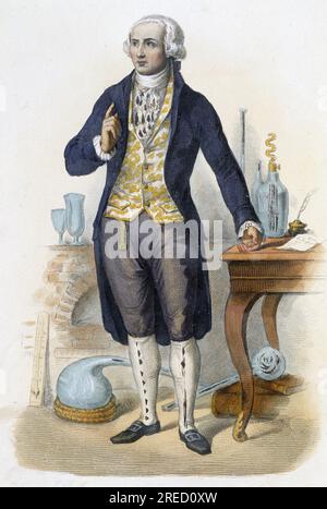 Antoine Laurent de Lavoisier - in "Le Plutarque francais" Ed. Mennechet, Paris, 1844-47 Stockfoto