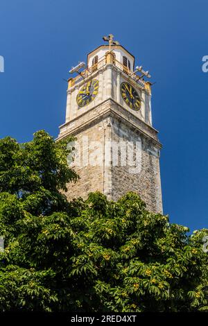 Uhrenturm in Bitola, Nordmazedonien Stockfoto