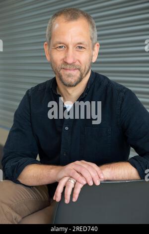 Leipzig DEU, 27.04.2023: Portraet Daniel Leese. Er ist deutscher Autor und Professor für Sinologie mit Schwerpunkt „Geschichte und Politik des modernen Chinas“ an der Albert-Ludwigs-Universität Freiburg, Deutschland. Stockfoto