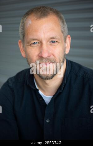 Leipzig DEU, 27.04.2023: Portraet Daniel Leese. Er ist deutscher Autor und Professor für Sinologie mit Schwerpunkt „Geschichte und Politik des modernen Chinas“ an der Albert-Ludwigs-Universität Freiburg, Deutschland. Stockfoto