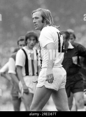 DFB-Cup-Finale 1973: Borussia Mönchengladbach - 1. FC Köln 2:1/Günter Netzer mit Hintergrundnummer 12 [maschinelle Übersetzung] Stockfoto