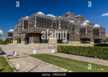 Nationalbibliothek des Kosovo in Pristina, Kosovo Stockfoto