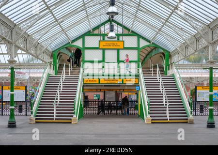 Tynemouth U-Bahn-Station Stockfoto