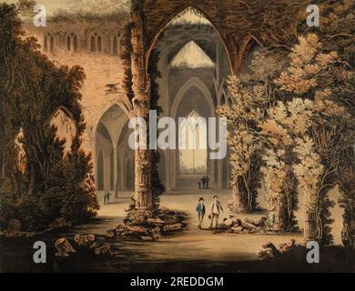 Der Grand West Eingang der Tintern Abbey 1815 von Frederick Calvert Stockfoto