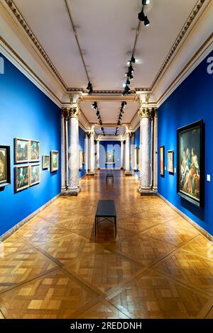 Straßburg Elsass Frankreich. Museum der Schönen Künste im Palais Rohan. Die Galerie. Die Galerie. Die Galerie Stockfoto