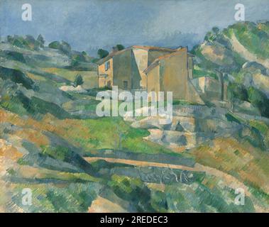 Titel: Häuser in der Provence: Das Riaux Valley in der Nähe von L'Estaque Creator: Paul Cézanne Datum: 1883-1885 Abmessungen: 65 x 81,3 cm Medium: Öl auf Leinwand Ort: National Gallery of Art, Washington, D.C. Stockfoto