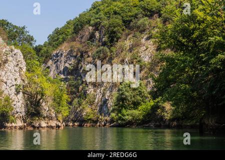 Matka Canyon in Nordmazedonien Stockfoto
