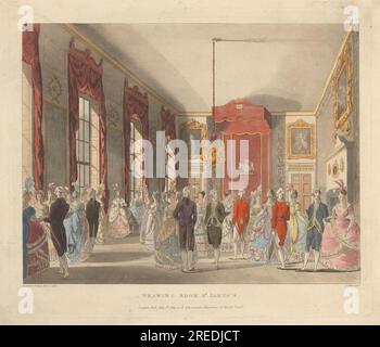 Salon, St. James's 1809 von John Bluck Stockfoto